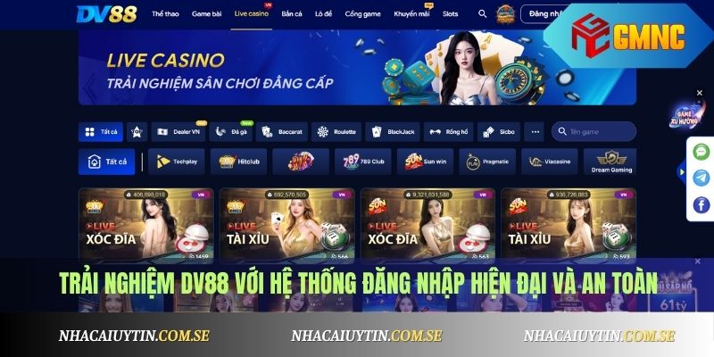 Đăng Nhập Link Không Bị Chặn DV88 Cách Nhanh Nhất 3 Trải nghiệm DV88 với hệ thống đăng nhập hiện đại và an toàn