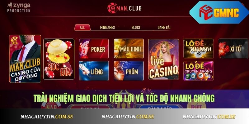 Trải nghiệm giao dịch tiện lợi và tốc độ nhanh chóng