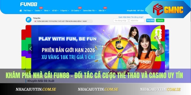 Khám phá nhà cái Fun88 – Đối tác cá cược thể thao và casino uy tín 