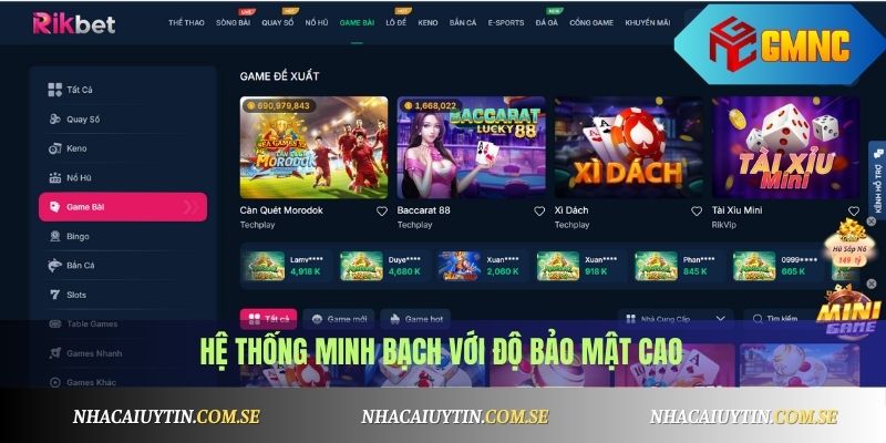 Rikbet - Trang Cá Cược Uy Tín, Tặng 100k Tân Thủ 3 Hệ thống minh bạch với độ bảo mật cao