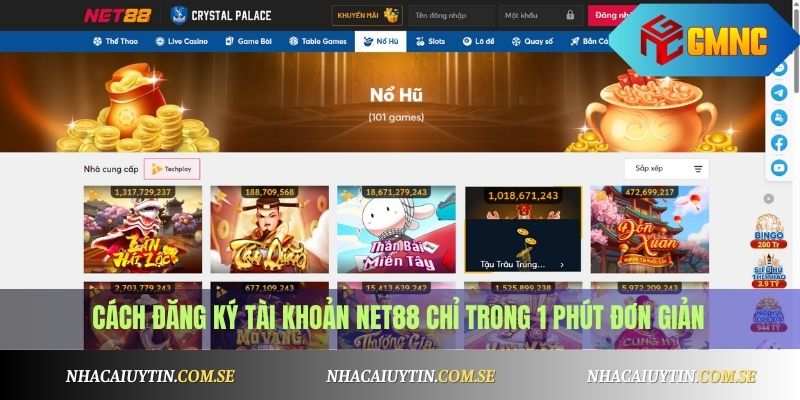 Đăng Ký Net88 Nhận Code Miễn Phí Chỉ Trong 1 Phút 2 Cách đăng ký tài khoản Net88 chỉ trong 1 phút đơn giản