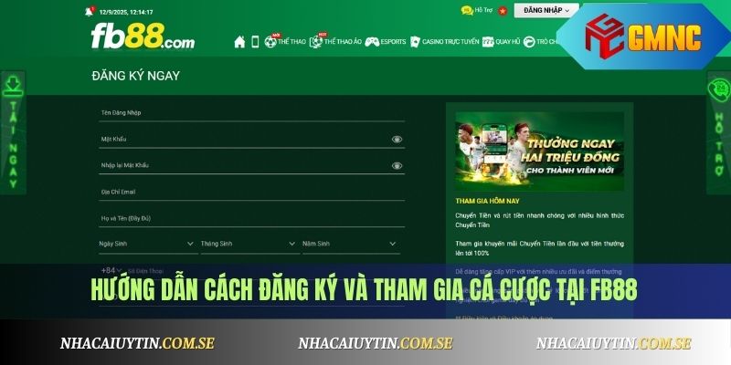 Hướng dẫn cách đăng ký và tham gia cá cược tại FB88