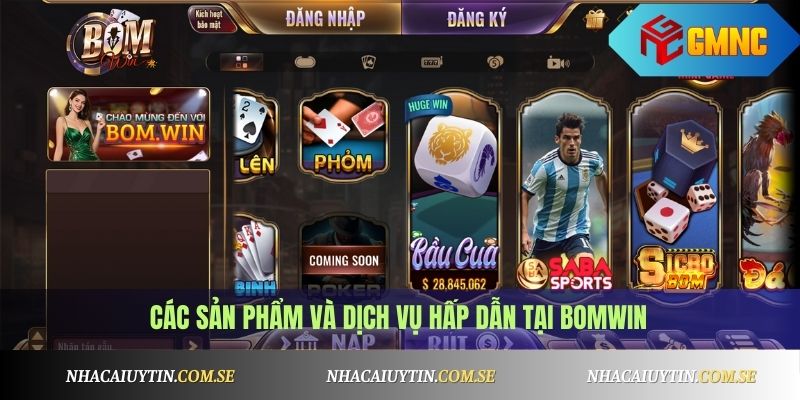 Các sản phẩm và dịch vụ hấp dẫn tại Bomwin