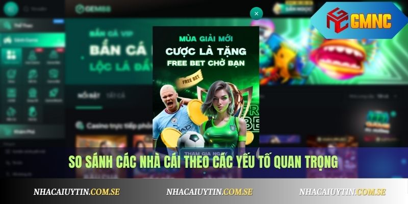 Top 5 Nhà Cái Nạp Rút Nhanh Nhất 2025 Cho Bet Thủ 3 So sánh các nhà cái theo các yếu tố quan trọng
