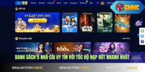 top 5 nhà cái nạp rút nhanh