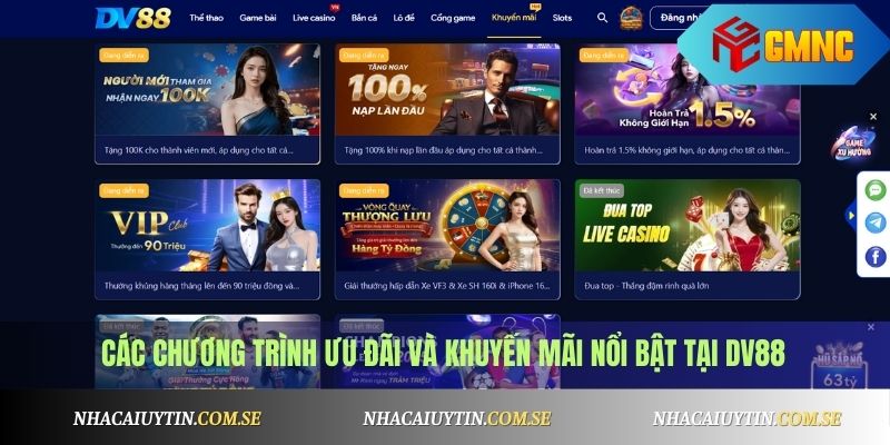 DV88 - Link Vào DV88 Không Bị Chặn, Cập Nhật Mới Nhất 4 Các chương trình ưu đãi và khuyến mãi nổi bật tại DV88